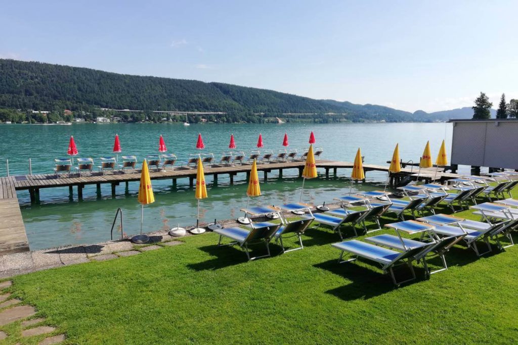 Hotel mit Seezugang am Woerthersee
