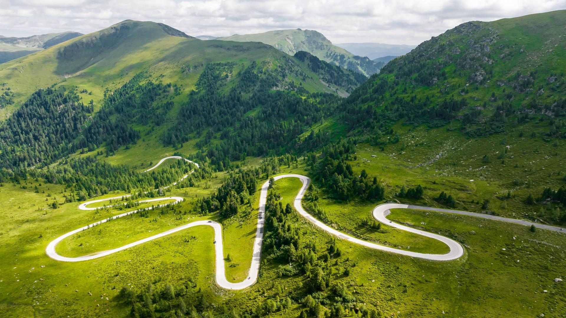 Nockalmstraße Im Strahlenden Sonnenschein Nockalmstrasse