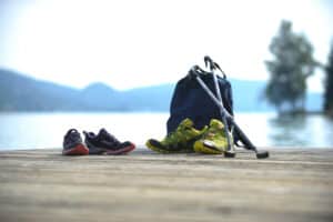 Berg wandern - baden See
